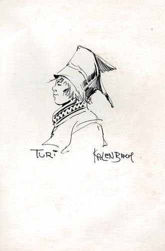 Ritratto di Turi. (Uno dei personaggi più noti del fumettista).