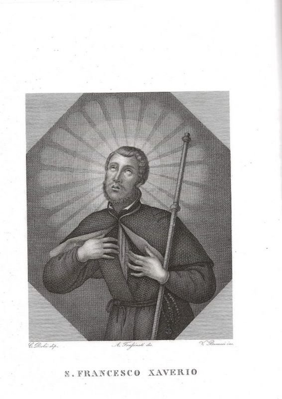 Ritratto inciso in rame da un dipinto di C. Dolci.