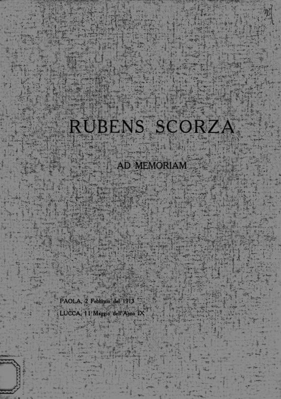 Rubens Scorza - ad Memoriam - Paola 2 Febbraio del …