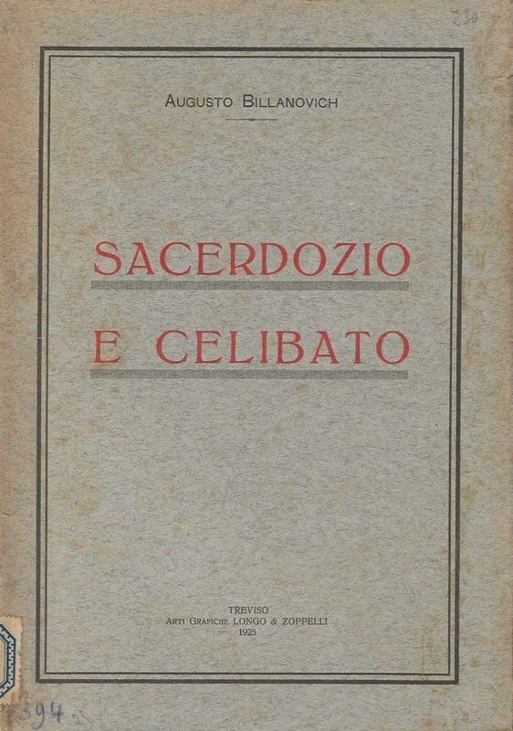 Sacerdozio e celibato.