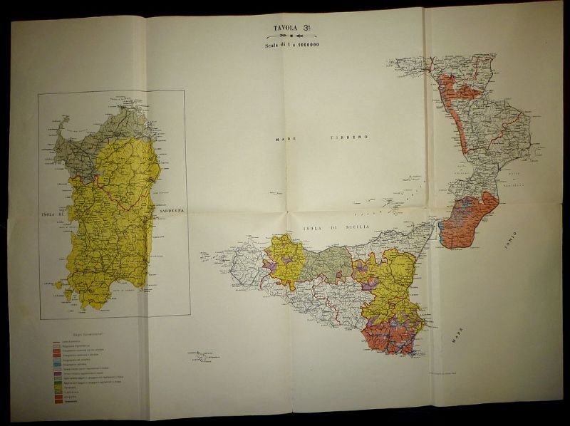 Sardegna, Sicilia e punta delle calabria.