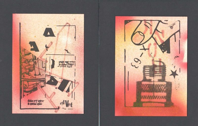 Segno e Immagine 1966-1970. Scrittura visuale in Italia. Due cartoline …