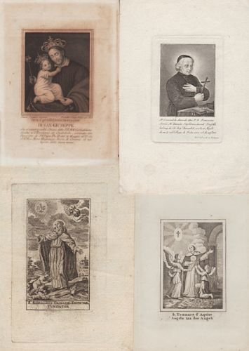 SERIE DI INCISIONI DI VARIE EPOCHE E FORMATI, RAFFIG. SANTI …