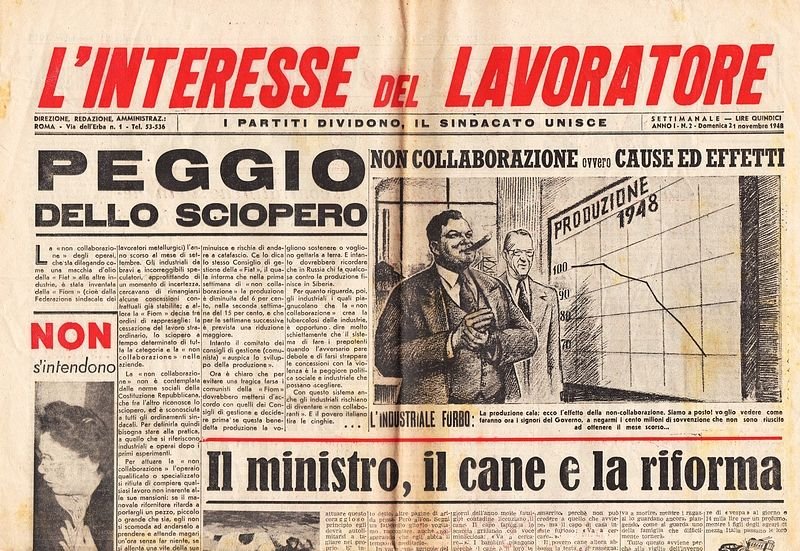 Settimanale - Anno I - N. 2. Direttore responsabile Alberto …