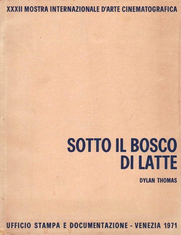 Sotto il bosco di latte.