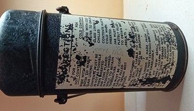 Thermos per alimenti truppe aviotrasportate inglesi seconda guerra mondiale 1943.