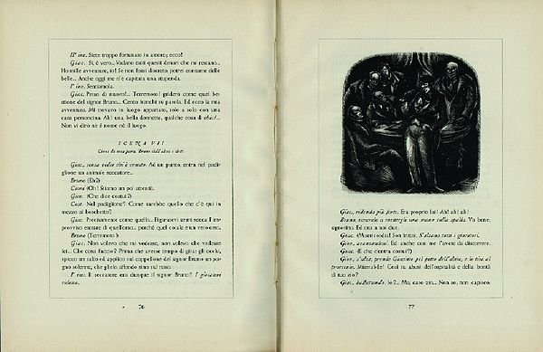 Un pugno incognito. Commedia in Tre Atti. Xilografie originali di …