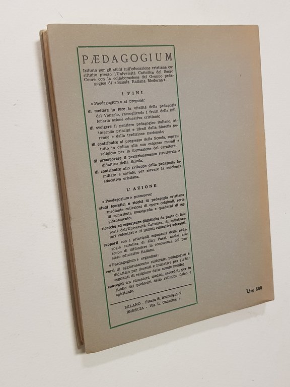 Maestro e scolaro. Saggio di filosofia dell'educazione.