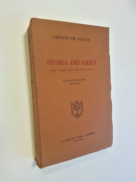 Storia dei Greci dalle origini alla fine del secolo V. …