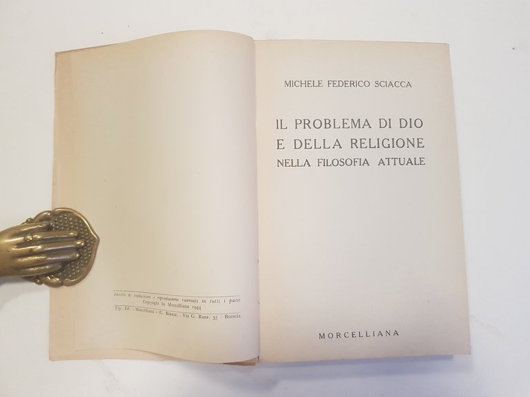 Il problema di Dio e della religione nella filosofia attuale.