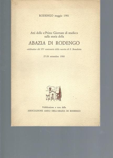 ATTI DELLE " PRIME GIORNATE DI STUDIO " SULLA STORIA …