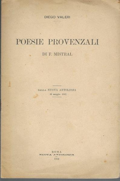 POESIE PROVENZALI DI F. MISTRAL