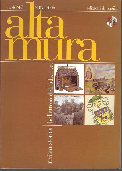 ALTAMURA - RIVISTA STORICA - BOLLETTINO DELL'ARCHIVIO - BIBLIOTECA MUSEO …