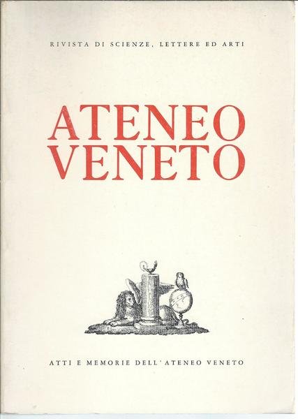 ATENEO VENETO - ANNO 1983 - VOL. 21 - N.1 …