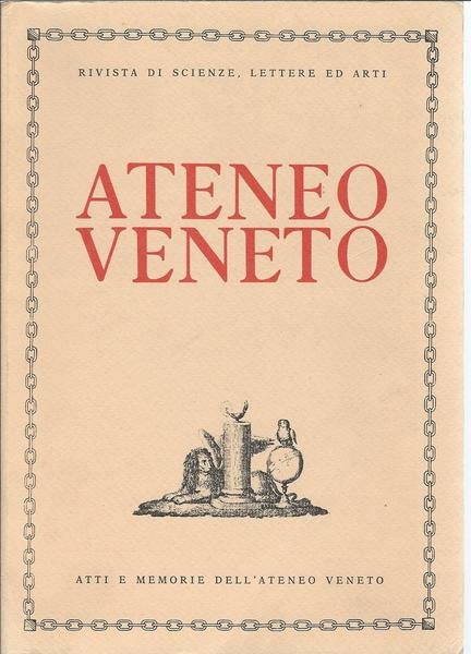 ATENEO VENETO - ANNO 1987 - VOL. 25 - N. …