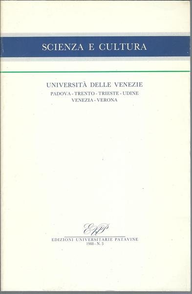 SCIENZA E CULTURA - 1988 - N. 3 -