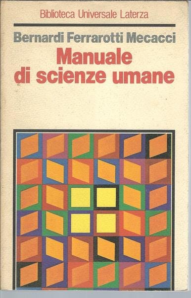 MANUALE DI SCIENZE UMANE