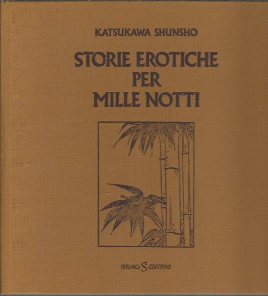 STORIE EROTICHE PER MILLE NOTTI (1786 )