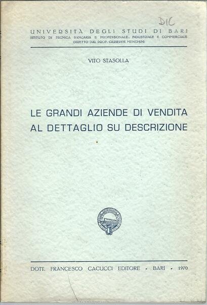 LE GRANDI AZIENDE DI VENDITA AL DETTAGLIO SU DESCRIZIONE