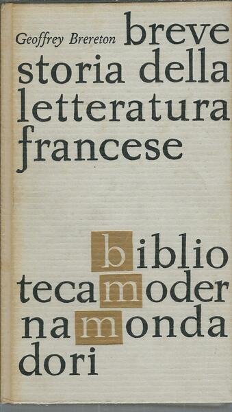 BREVE STORIA DELLA LETTERATURA FRANCESE