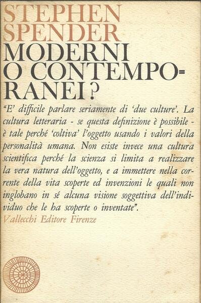 MODERNI O CONTEMPORANEI ?