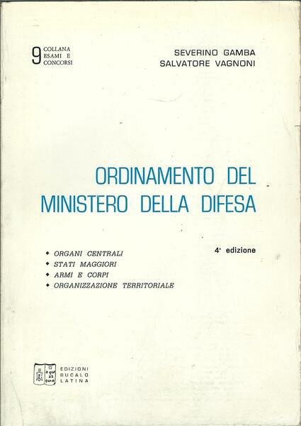 ORDINAMENTO DEL MINISTERO DELLA DIFESA