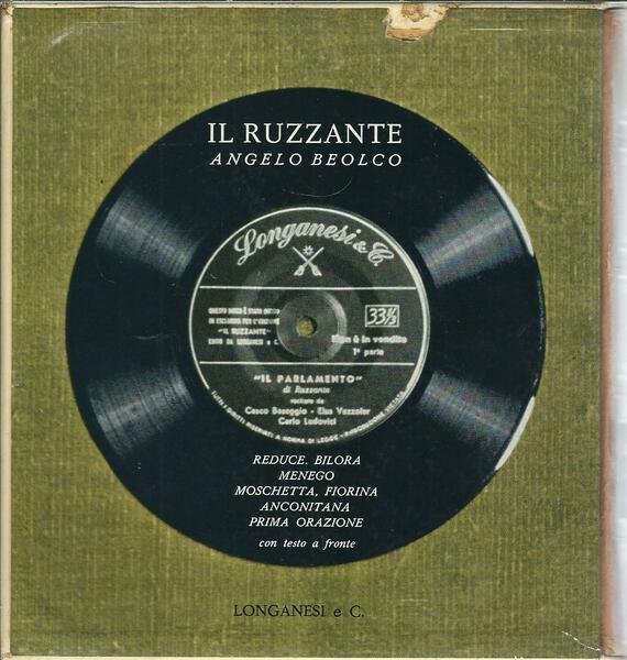 IL RUZZANTE - REDUCE, BILORA, MENEGO, MOSCHETTA, FIORINA, ANCONITANA, PRIMA …