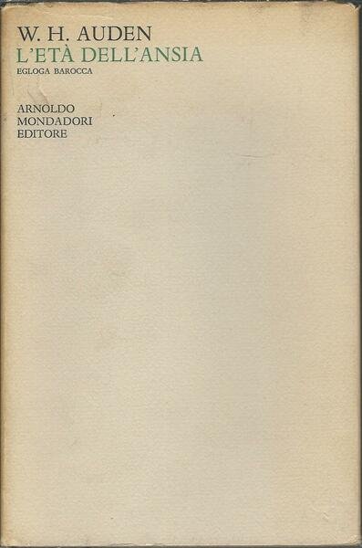 L'ETA' DELL'ANSIA - EGLOGA BAROCCA