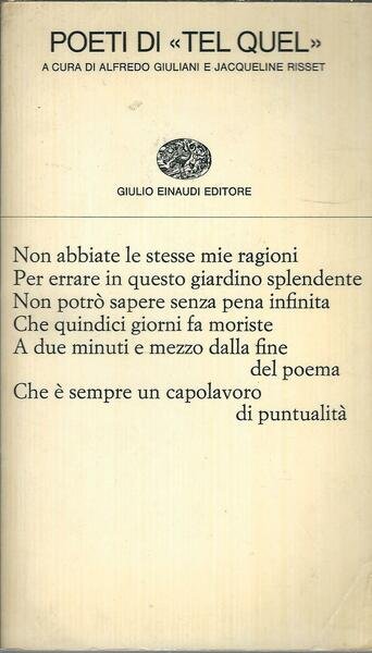 POETI DI TEL QUEL