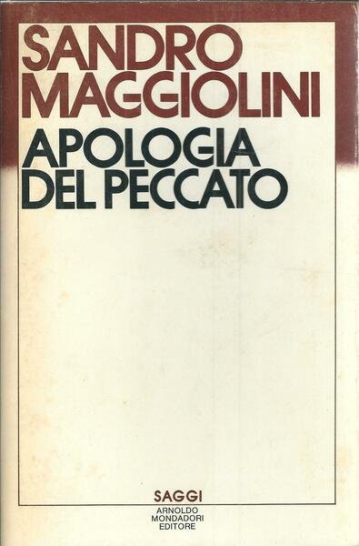 APOLOGIA DEL PECCATO