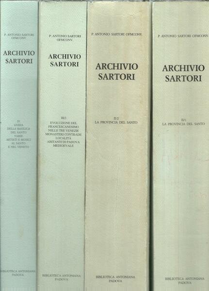 ARCHIVIO SARTORI - DOCUMENTI DI STORIA E ARTE FRANCESCANA - …