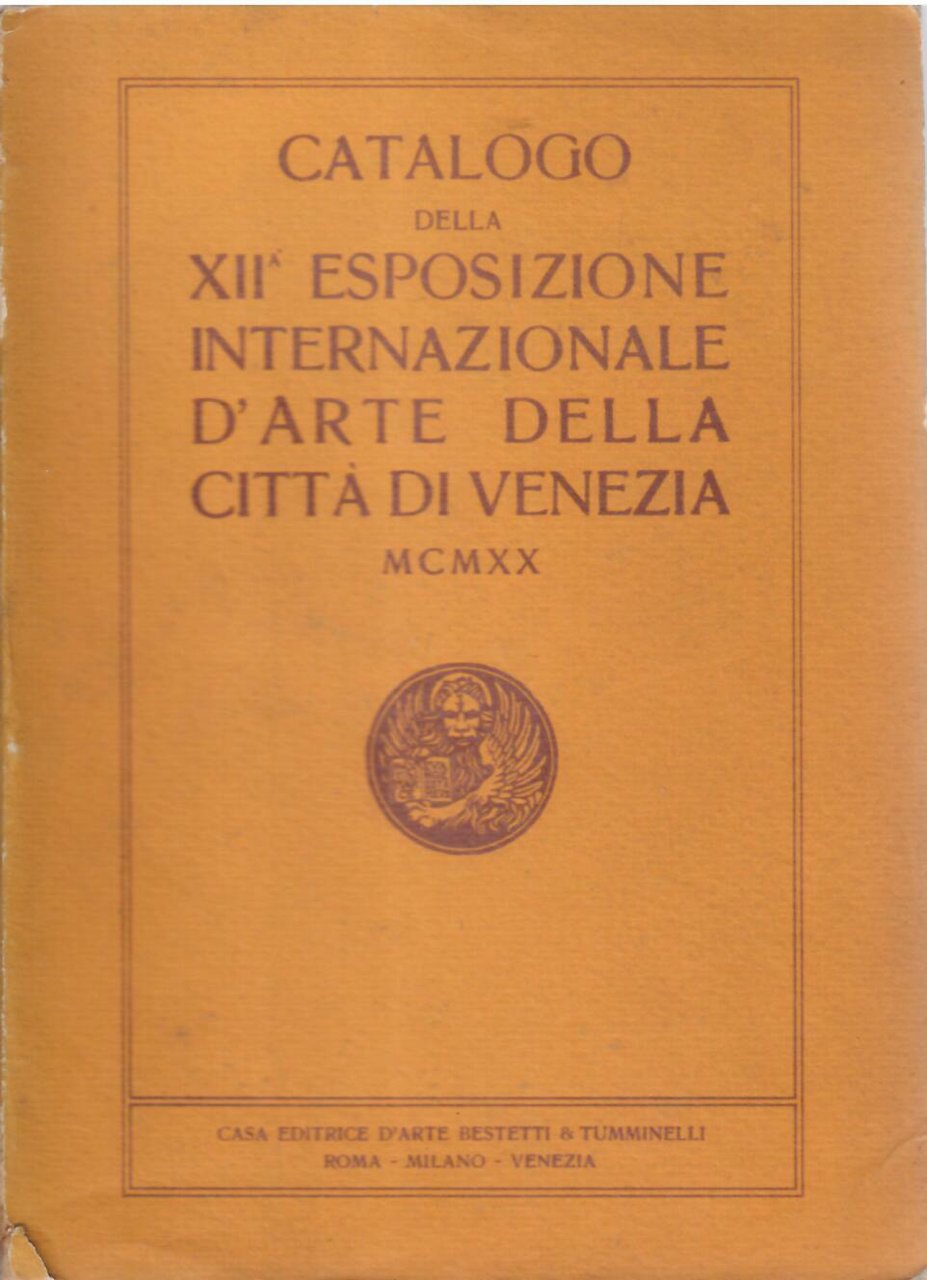 CATALOGO DELLA XII ESPOSIZIONE INTERNAZIONALE D'ARTE DELLA CITTA' DI VENEZIA … | Immagine principale