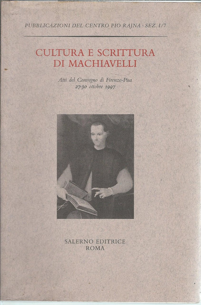 CULTURA E SCRITTURA DI MACCHIAVELLI | Immagine principale