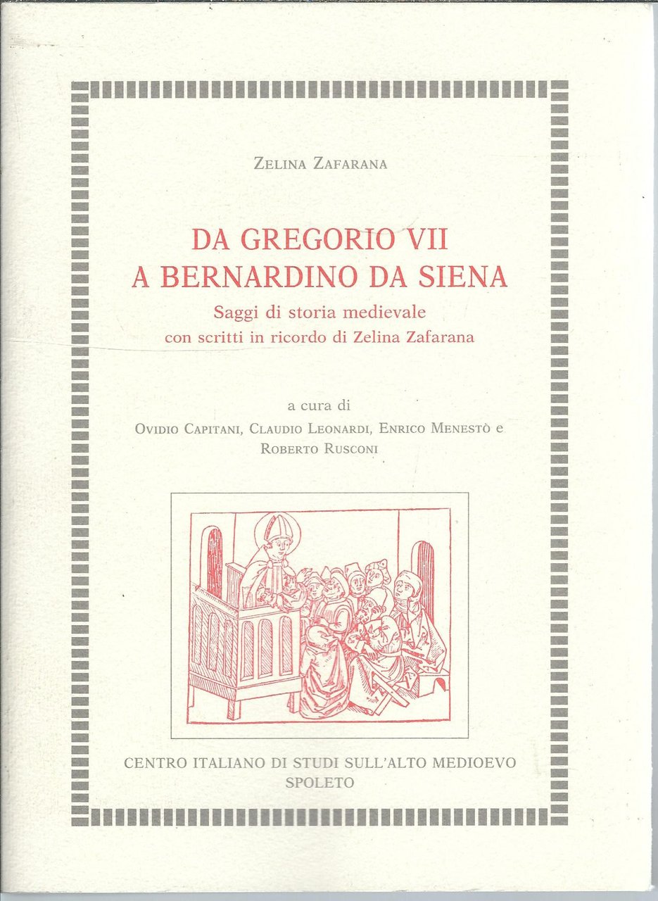 DA GREGORIO VII A BERNARDINO DA SIENA - SAGGI DI … | Immagine principale