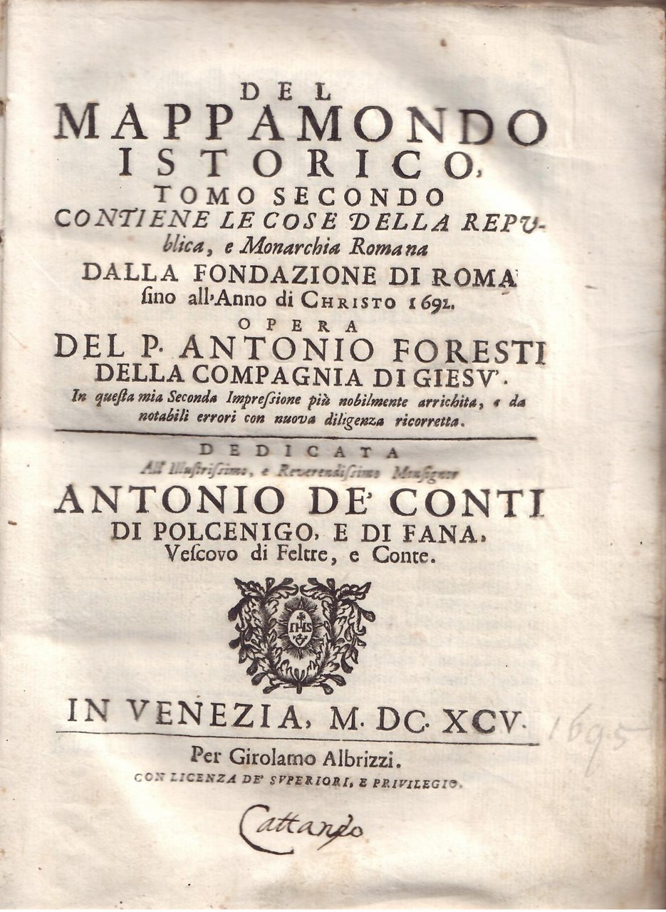 DEL MAPPAMONDO ISTORICO