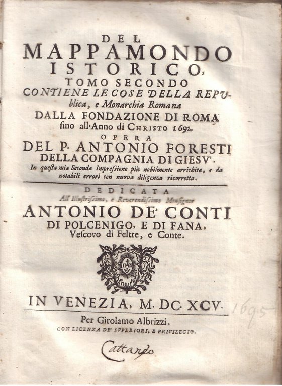 DEL MAPPAMONDO ISTORICO
