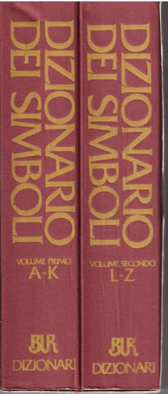 DIZIONARIO DEI SIMBOLI - DUE VOLUMI