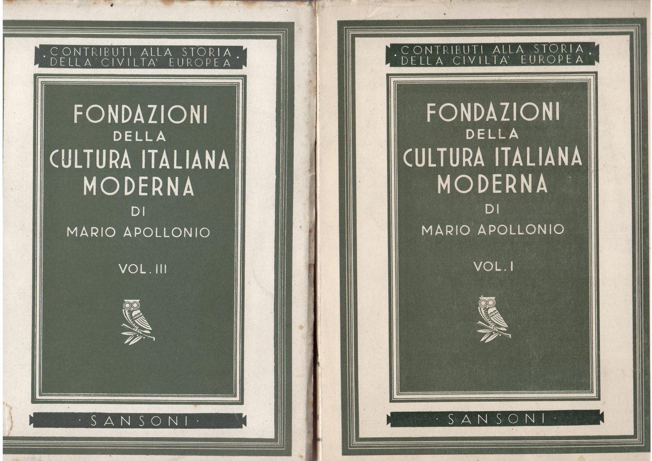 FONDAZIONI DELLA CULTURA ITALIANA MODERNA