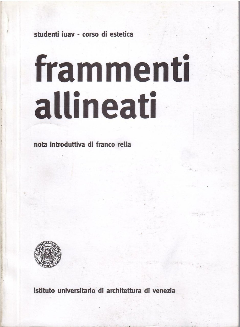 FRAMMENTI ALLINEATI - SAGGI E RACCONTI SU TEMI BAUDELAIRIANI