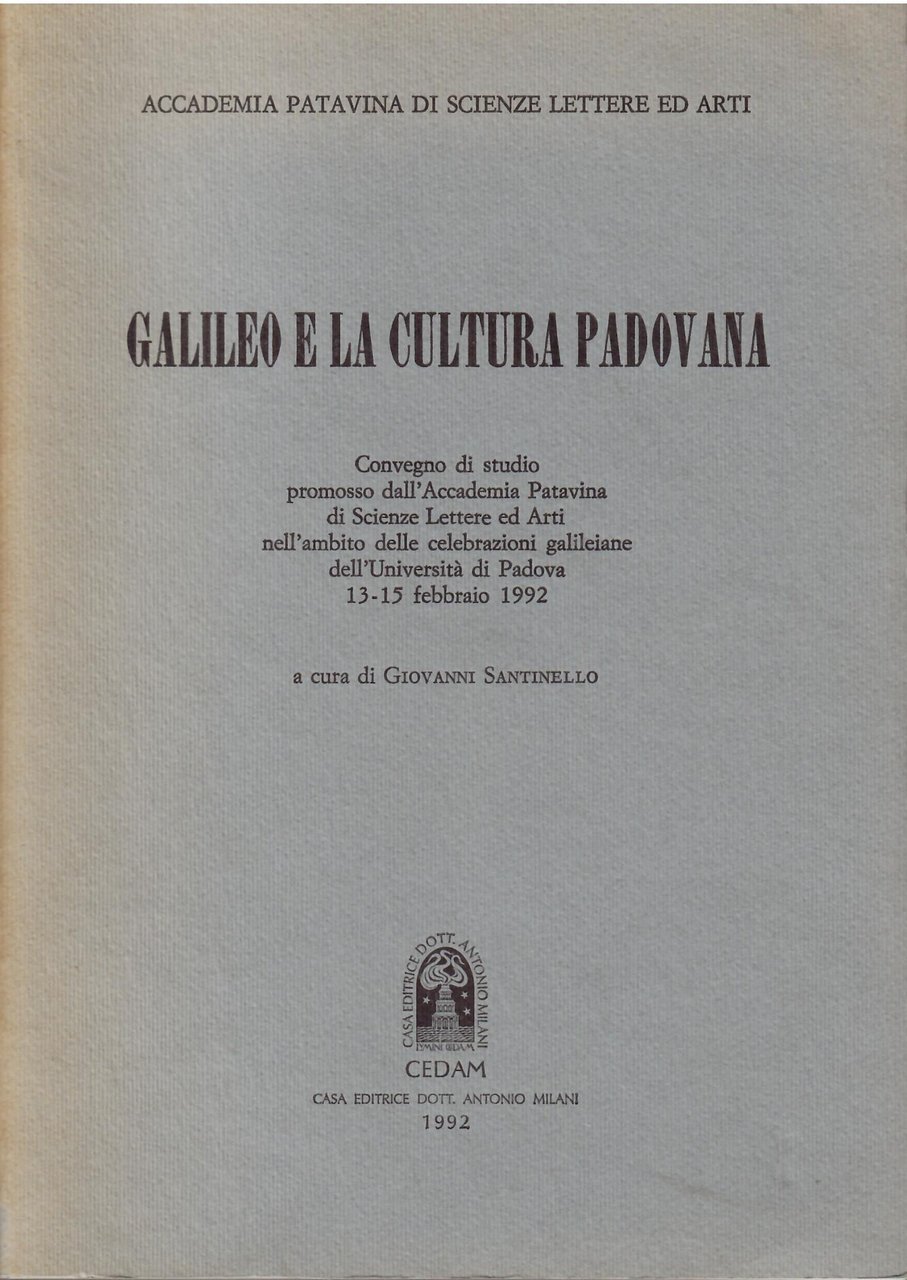 GALILEO E LA CULTURA PADOVANA