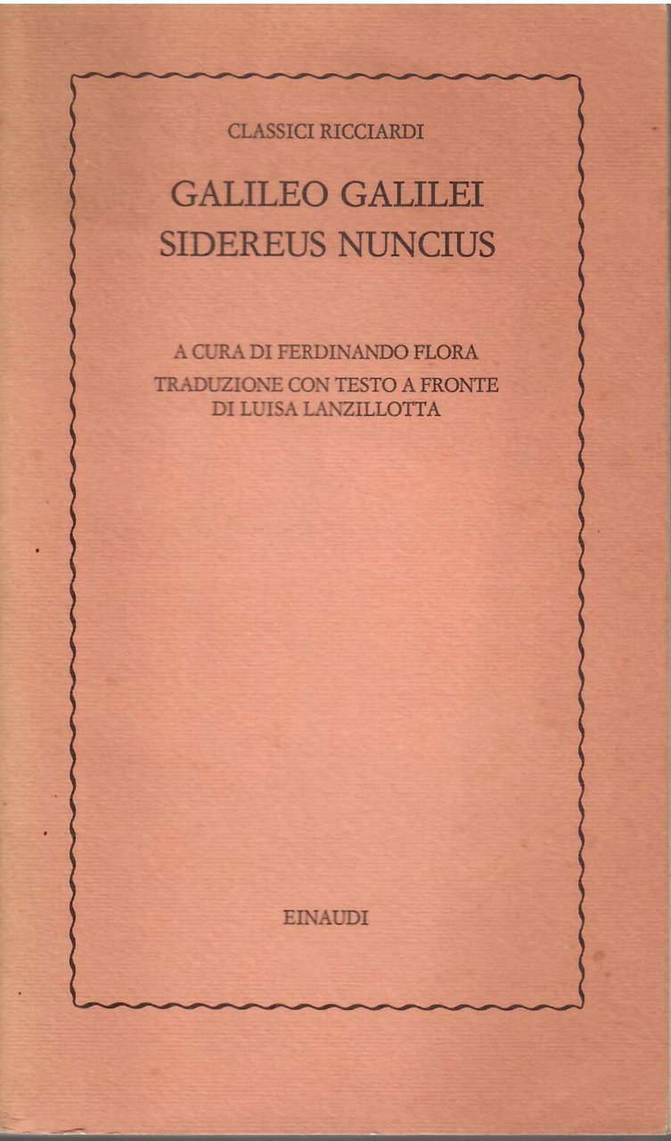 GALILEO GALILEI - SIDEREUS NUNCIUS