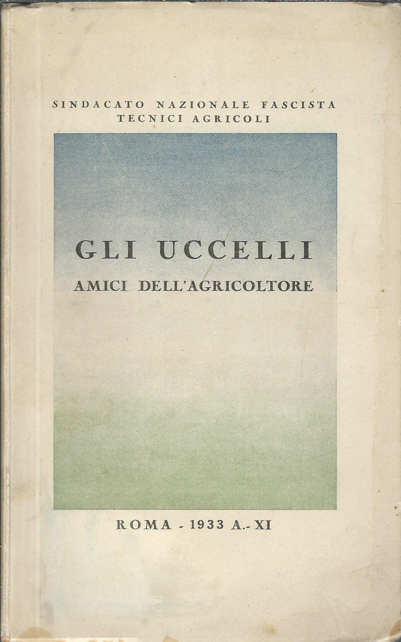 GLI UCCELLI AMICI DELL'AGRICOLTORE