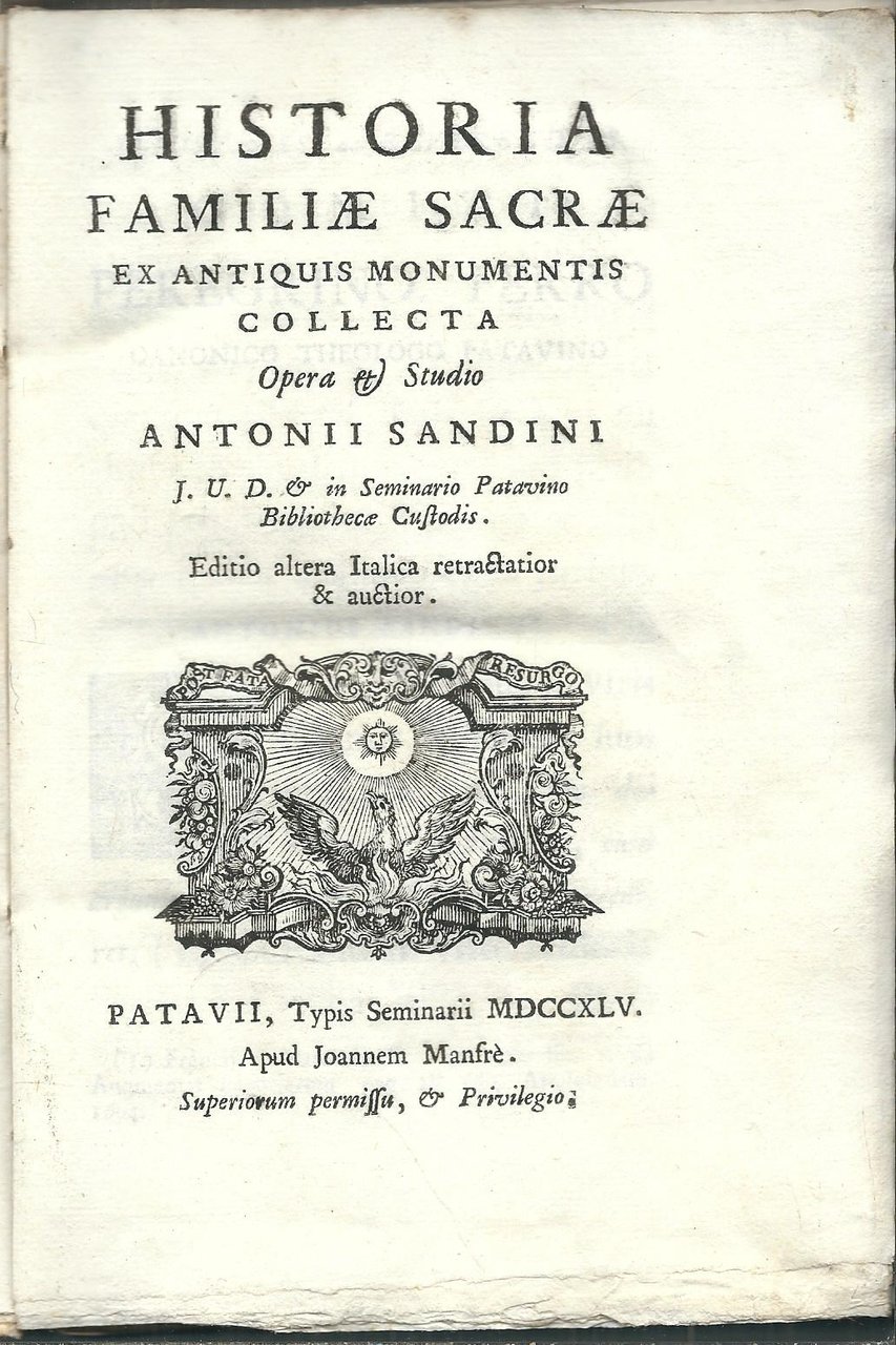 HISTORIA FAMILAE SACRAE