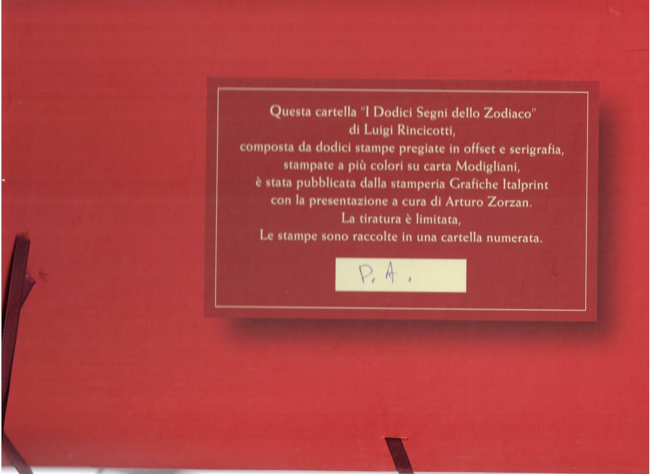 I DODICI SEGNI DELLO ZODIACO DI LUIGI RINCICOTTI - LO … | Immagine principale