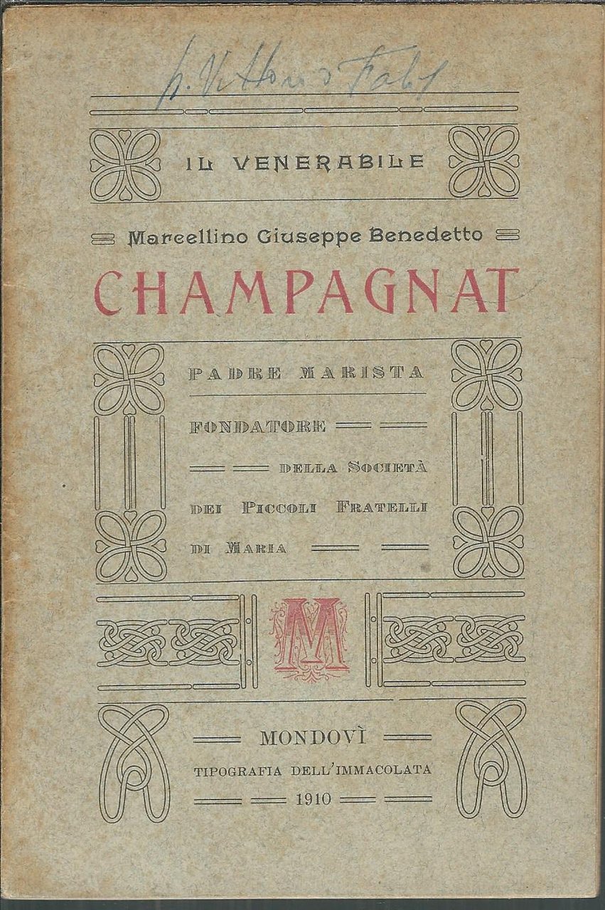 IL VENERABILE GIUSEPPE BENEDETTO CHAMPAGNAT