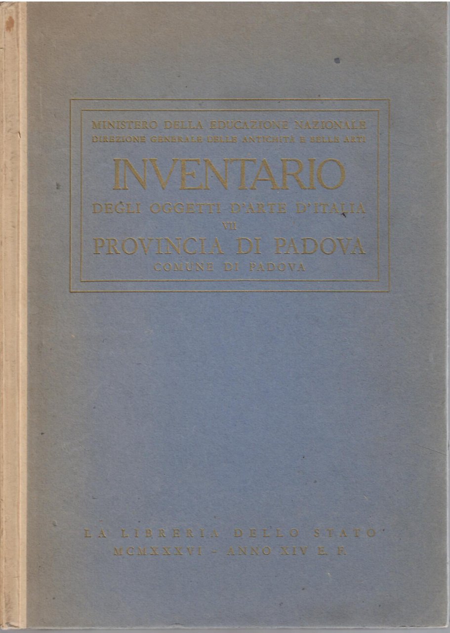INVENTARIO DEGLI OGGETTI D'ARTE D'ITALIA - VII - PROVINCIA DI …