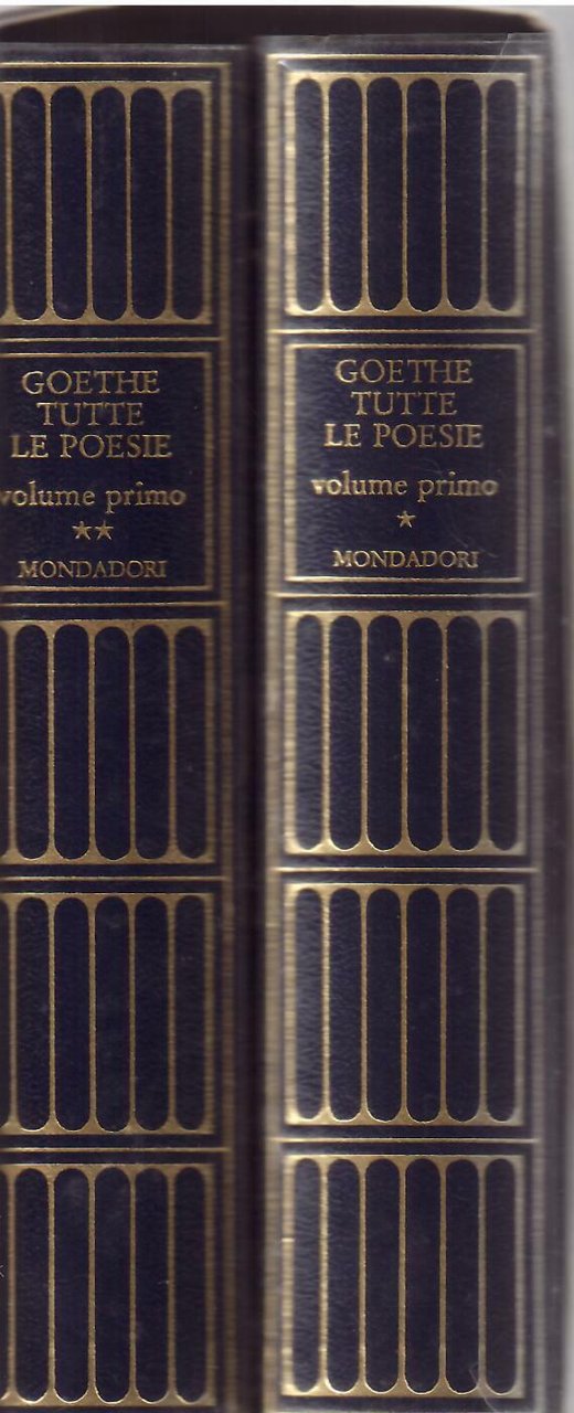 J. W. GOETHE - TUTTE LE POESIE - DUE VOLUMI | Immagine principale