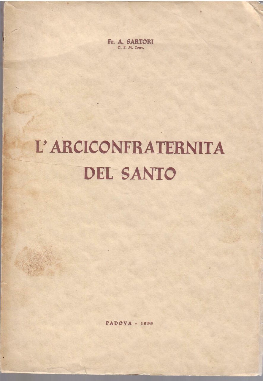 L'ARCICONFRATERNITA DEL SANTO | Immagine principale