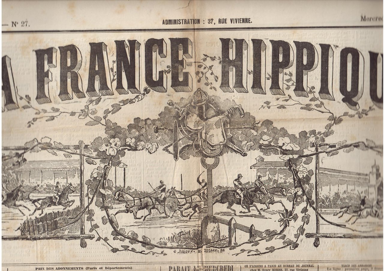 LA FRANCE HIPPIQUE N° 27 - 3 SEPTEMBRE 1884