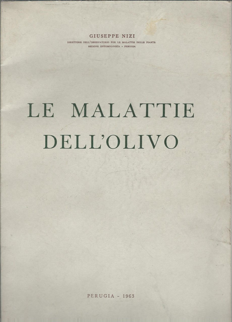 LE MALATTIE DELL'OLIVO